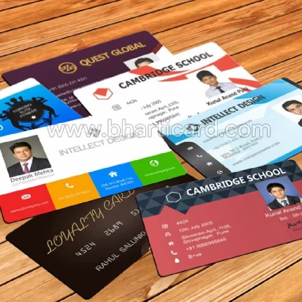 Multicolor Rectangular Digital ID Card